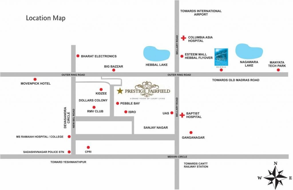 prestige-fairfield-Apartment-in-Dollars-colony-Sanjay-Nagar-Bangalore-Image-Location-Map