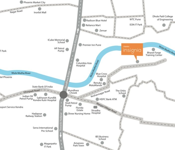 mantra-keshavnagar-pune-location-map